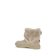 UGG Ghete Bej din Piele Întoarsă