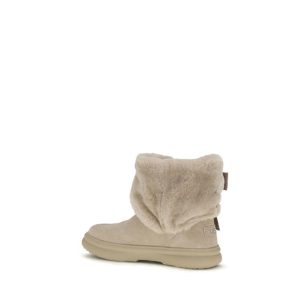 UGG Ghete Bej din Piele Întoarsă
