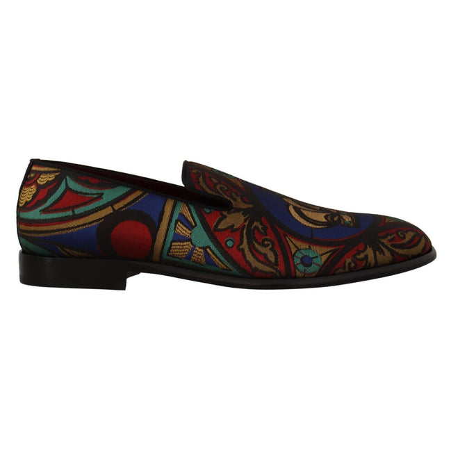 Mocasini Dolce & Gabbana Multicolor Jacquard Crown