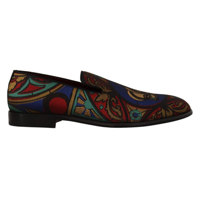 Mocasini Dolce & Gabbana Multicolor Jacquard Crown