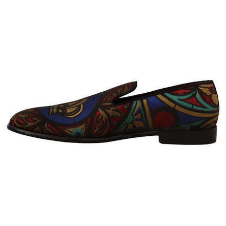Mocasini Dolce & Gabbana Multicolor Jacquard Crown