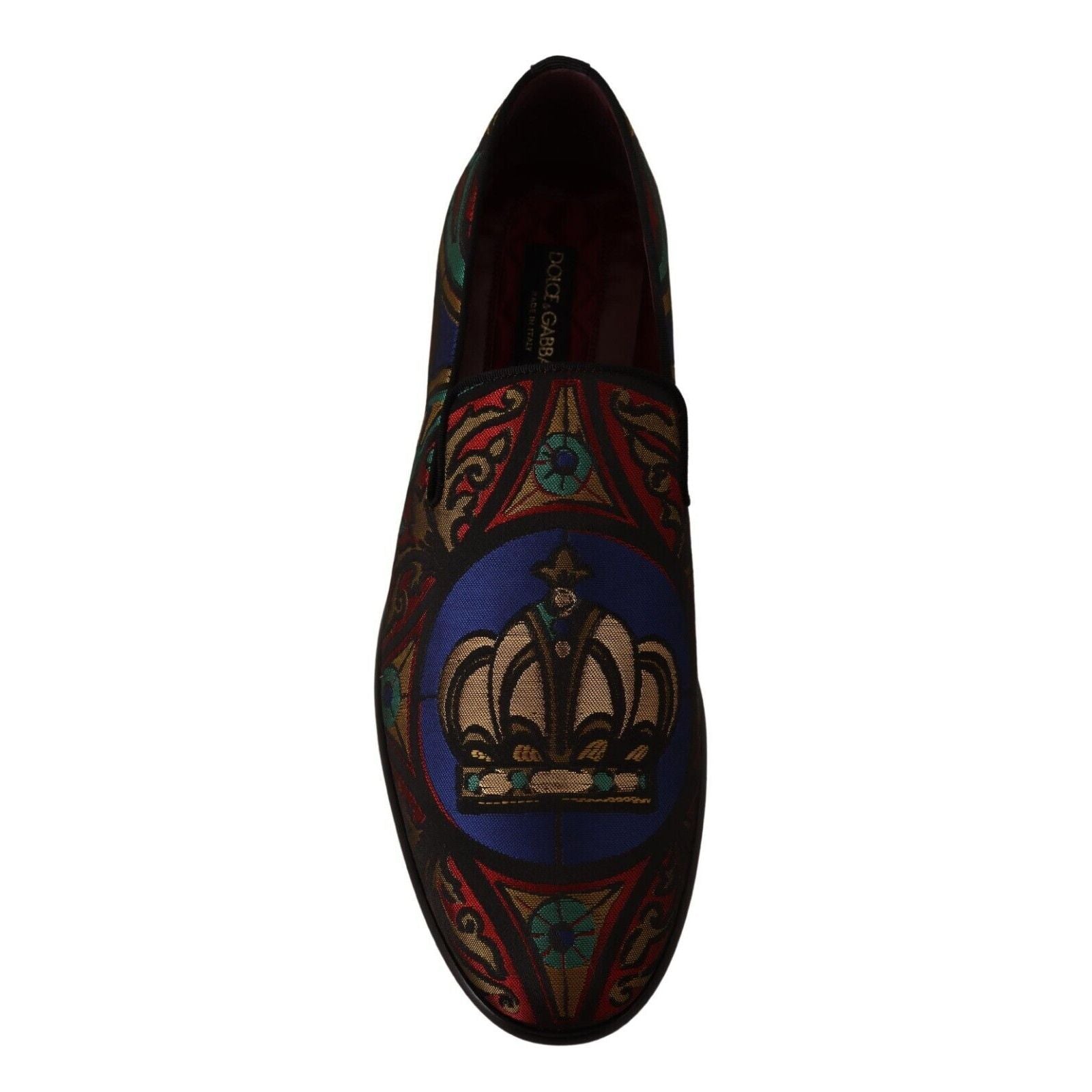 Mocasini Dolce & Gabbana Multicolor Jacquard Crown