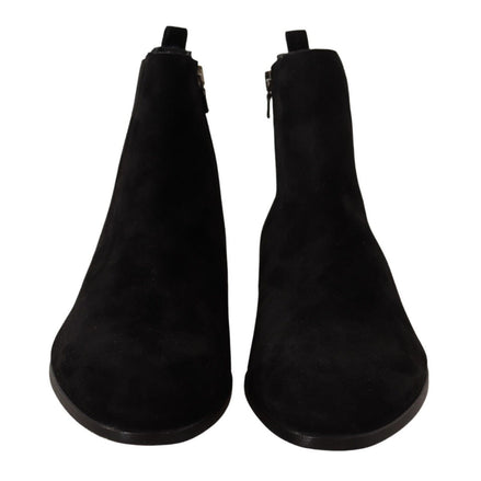 Dolce & Gabbana Black Suede Chelsea Boots