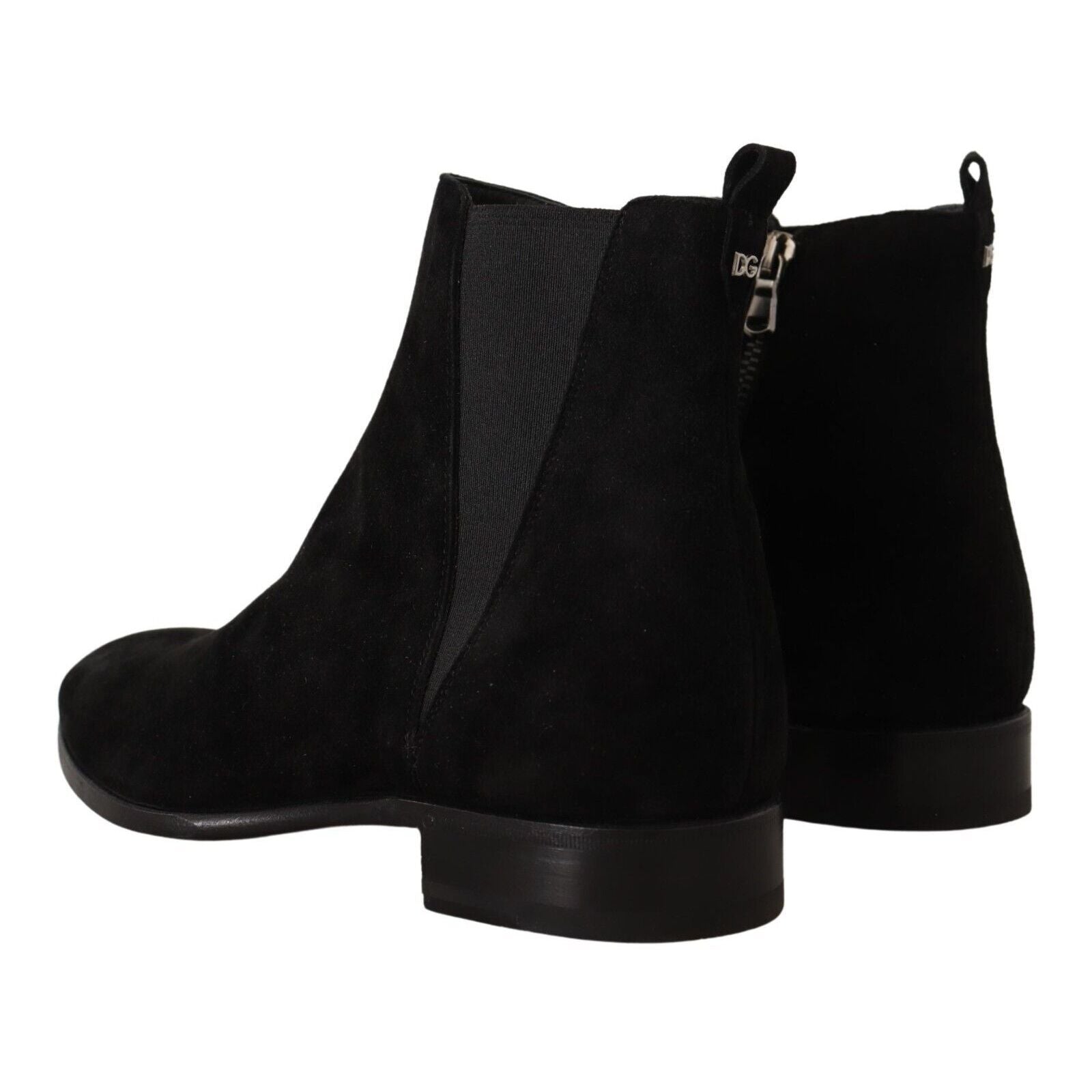Dolce & Gabbana Black Suede Chelsea Boots