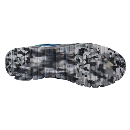 Sneakers sport Dolce & Gabbana cu profil jos din piele albastru-gri