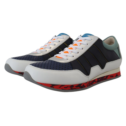 Sneakers sport Dolce & Gabbana multicolor cu profil jos din piele