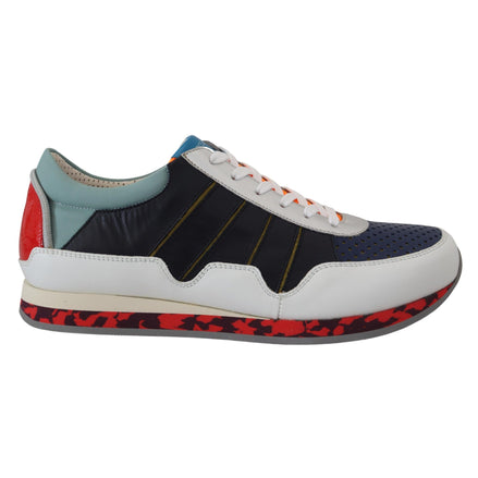 Sneakers sport Dolce & Gabbana multicolor cu profil jos din piele