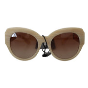 Ochelari de soare bej Dolce & Gabbana