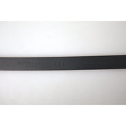 Dolce & Gabbana Bordeaux Leather Silver Metal Buckle Belt
