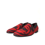 Mocasini Dolce & Gabbana Torero roșii cu negru