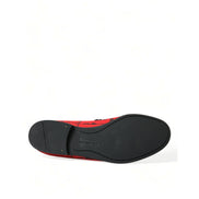 Mocasini Dolce & Gabbana Torero roșii cu negru
