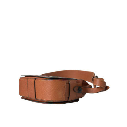 Geantă crossbody verticală Balenciaga din piele exotică neagră-maro