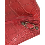 Poșetă plic Balenciaga roșie Classic Pouch