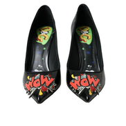 Dolce & Gabbana Black Leather WOW Patch Pumps