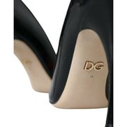 Dolce & Gabbana Black Leather WOW Patch Pumps