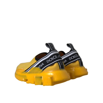 Dolce & Gabbana Yellow Sorrento Slip On Sneakers