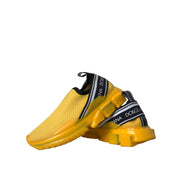Dolce & Gabbana Yellow Sorrento Slip On Sneakers