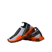 Dolce & Gabbana Black White Orange Slip On Sorrento Sneakers