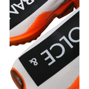Dolce & Gabbana Black White Orange Slip On Sorrento Sneakers