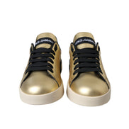 Dolce & Gabbana Gold Portofino Sneakers