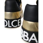 Dolce & Gabbana Gold Portofino Sneakers