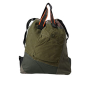 Rucsac Dolce & Gabbana verde militar cu patchwork