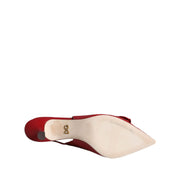 Dolce & Gabbana Red Devotion Leather Slingback Pumps
