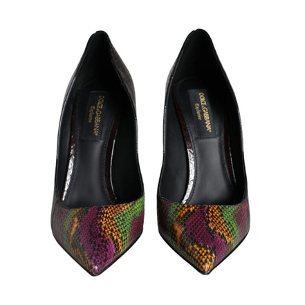 Pantofi cu toc Dolce & Gabbana Multicolor Exotic Leather