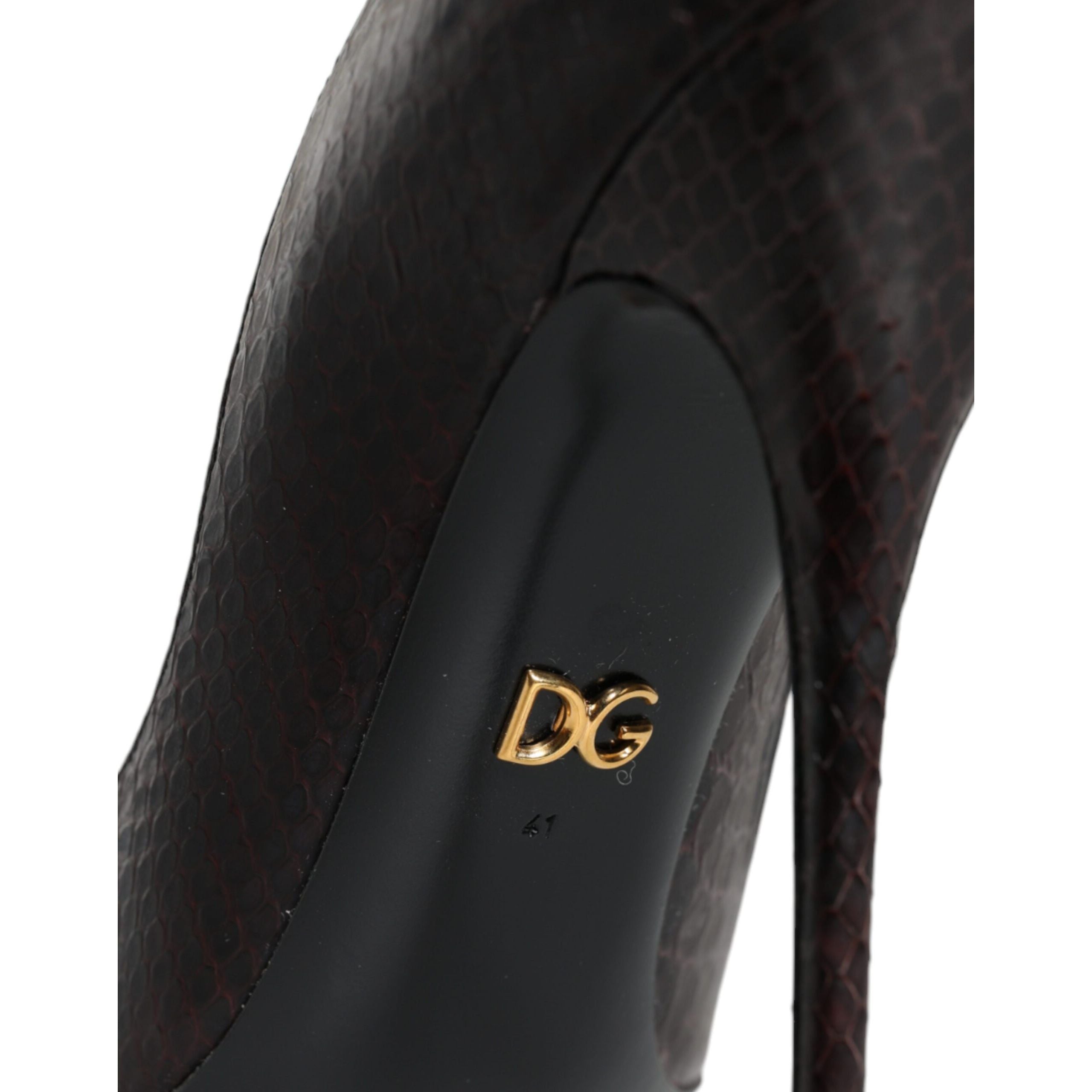 Pantofi cu toc Dolce & Gabbana Multicolor Exotic Leather
