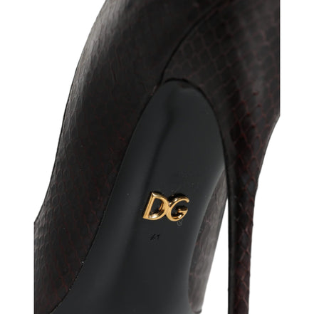 Pantofi cu toc Dolce & Gabbana Multicolor Exotic Leather
