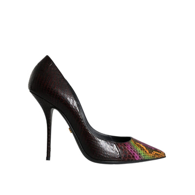 Pantofi cu toc Dolce & Gabbana Multicolor Exotic Leather