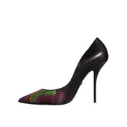 Pantofi cu toc Dolce & Gabbana Multicolor Exotic Leather