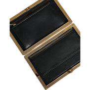 Dolce & Gabbana Multicolor Floral Gold Frame Evening Clutch