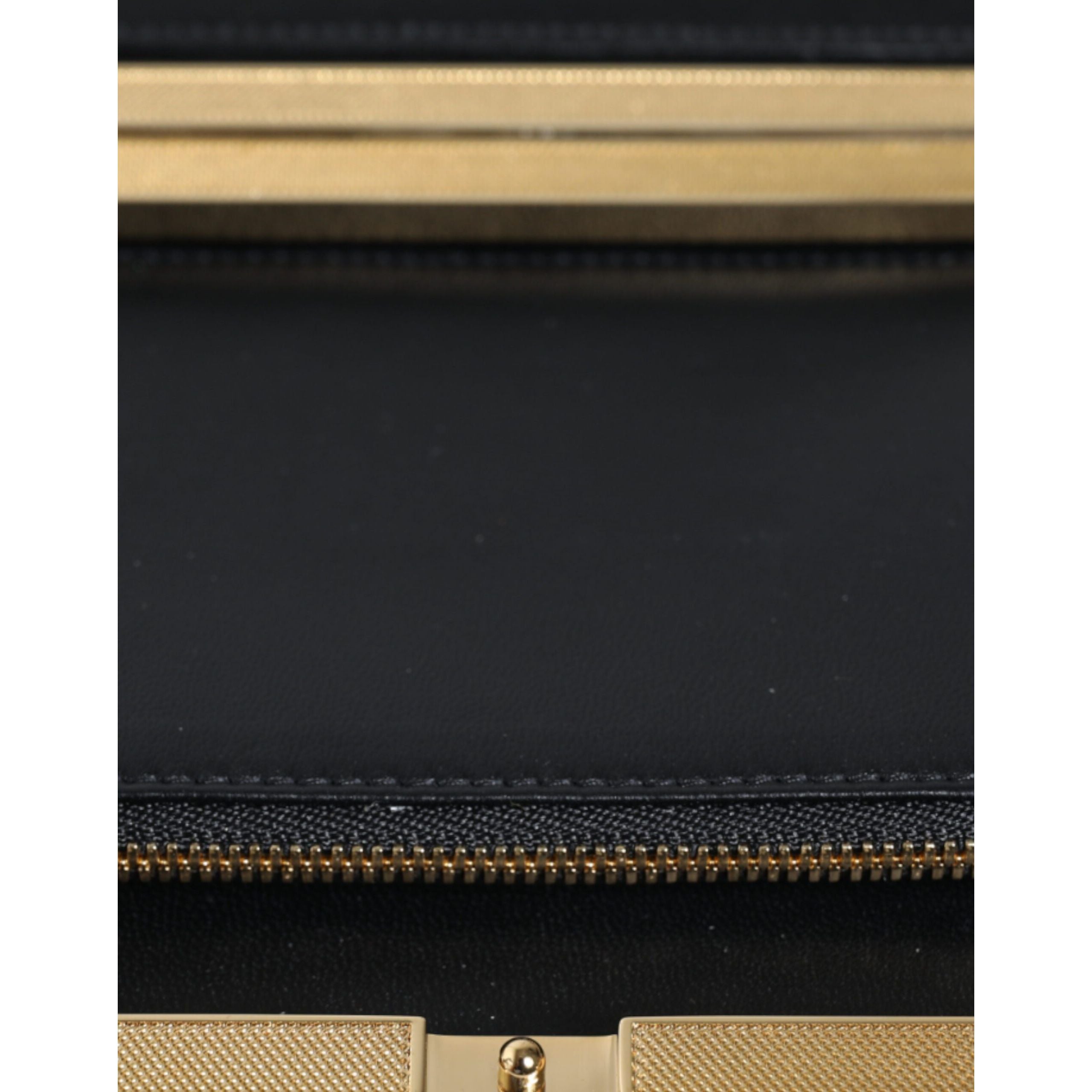 Dolce & Gabbana Multicolor Floral Gold Frame Evening Clutch