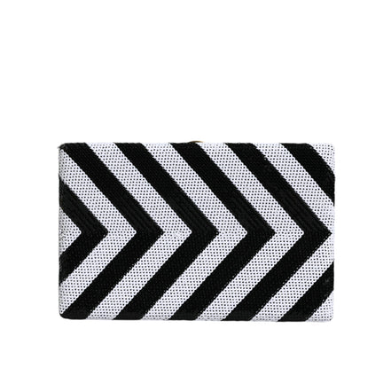 Dolce & Gabbana Black White Gold Frame Evening Clutch