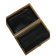 Dolce & Gabbana Black White Gold Frame Evening Clutch