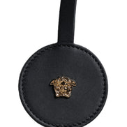 Geantă tote crossbody Versace, albă, cu mâner superior, din pânză și piele, cu logo