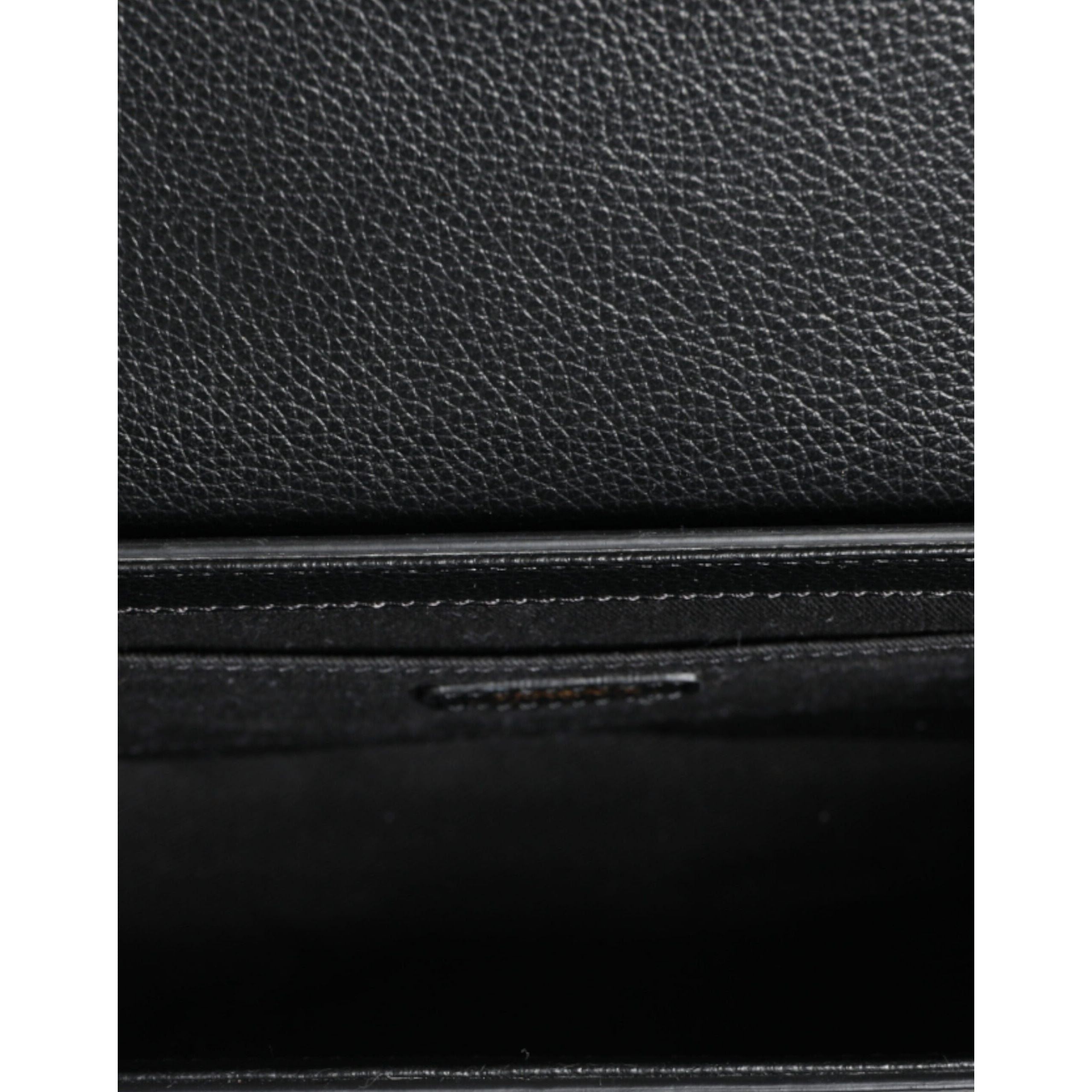 Versace Black Grainy Logo Crossbody Shoulder Bag