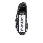 Adidași Dolce & Gabbana Sorrento cu profil jos, alb-negru