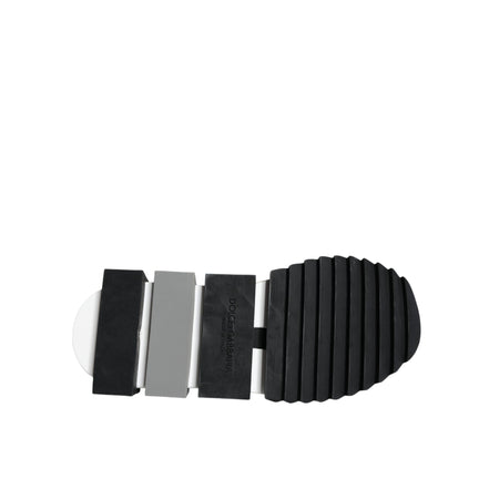 Adidași Dolce & Gabbana Sorrento cu profil jos, alb-negru