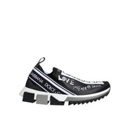 Adidași Dolce & Gabbana Sorrento cu profil jos, alb-negru