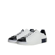 Adidași Dolce & Gabbana Albi din Piele cu Logo Portofino