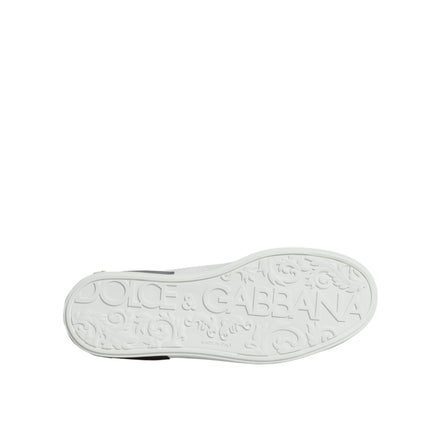Adidași Dolce & Gabbana Albi din Piele cu Logo Portofino