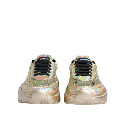 Tenisi Dolce & Gabbana Gold Sequin Iridiscent Daymaster