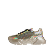 Dolce & Gabbana Gold Sequin Iridiscent Daymaster Sneakers