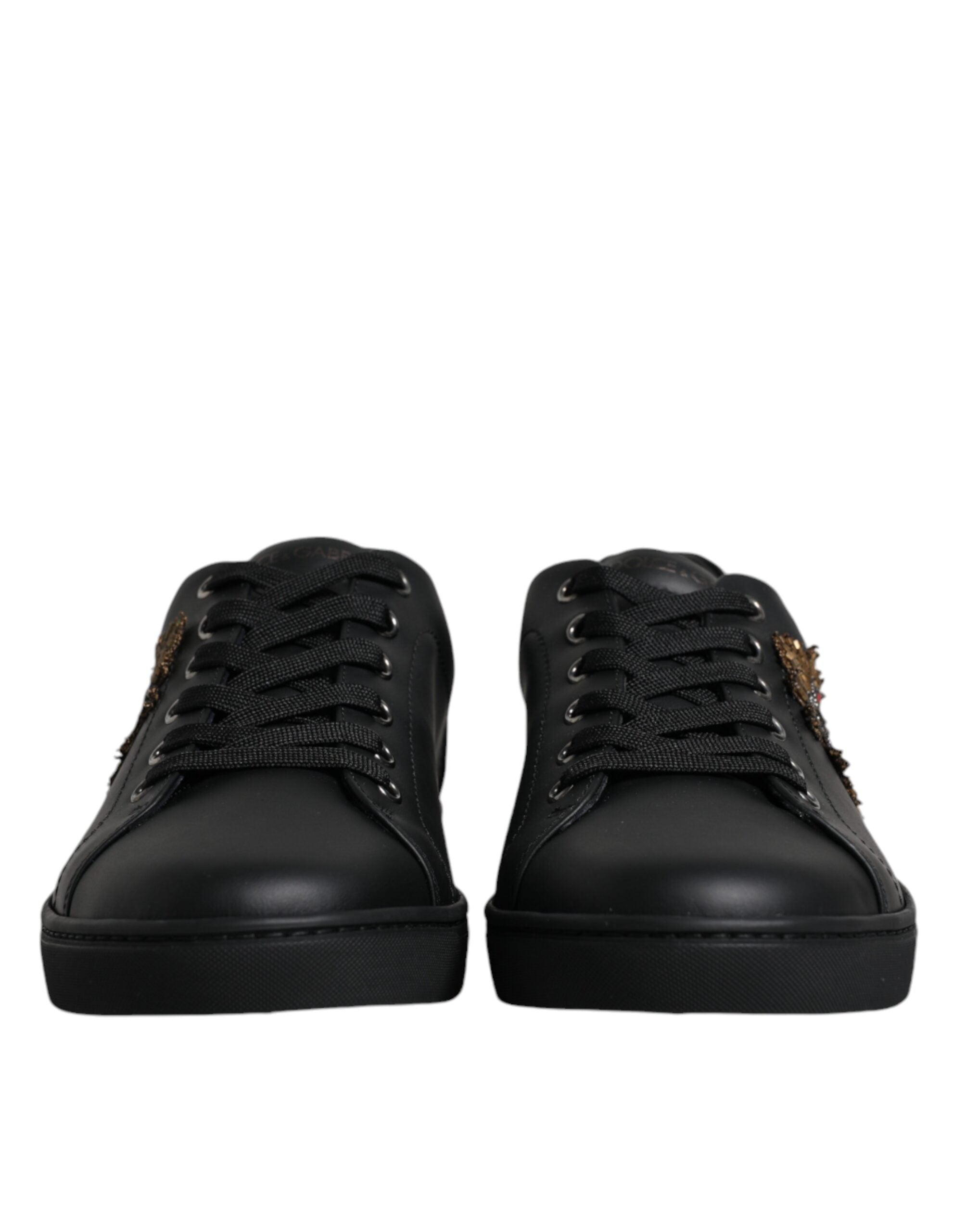 Dolce & Gabbana Black London Sacred Heart Sneakers