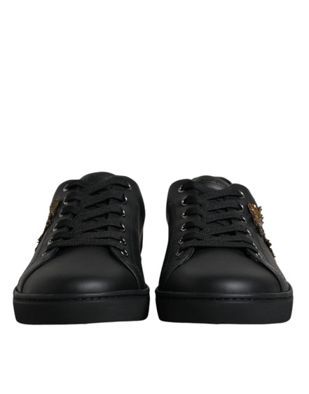 Dolce & Gabbana Black London Sacred Heart Sneakers