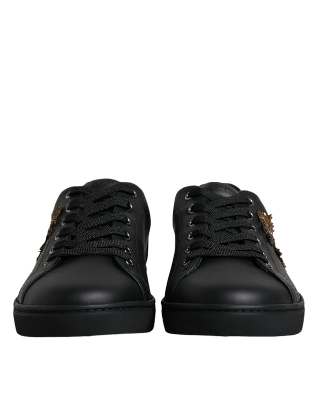 Dolce & Gabbana Black London Sacred Heart Sneakers
