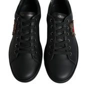 Dolce & Gabbana Black London Sacred Heart Sneakers
