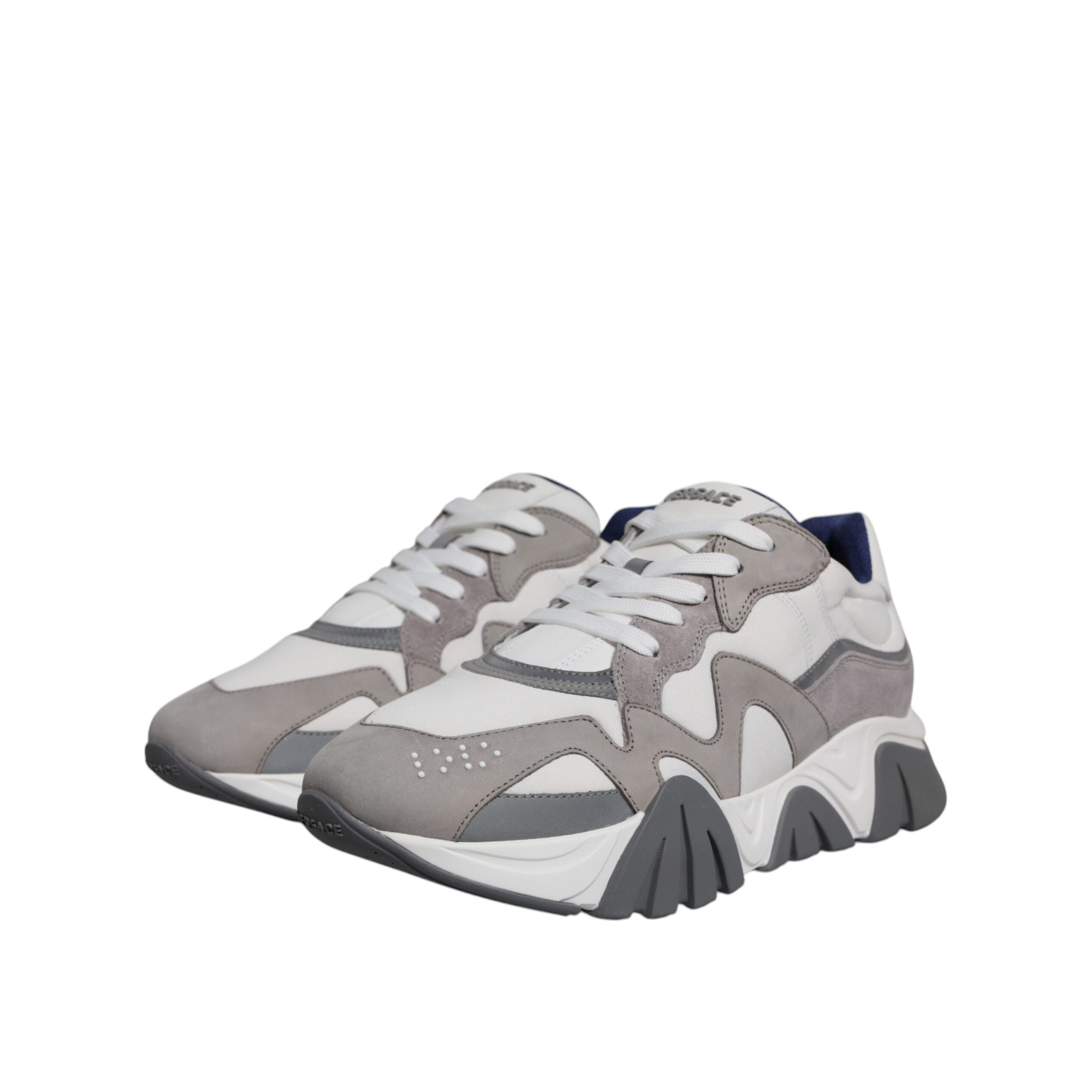 Sneakers Versace Grey Squalo Chunky Low Top